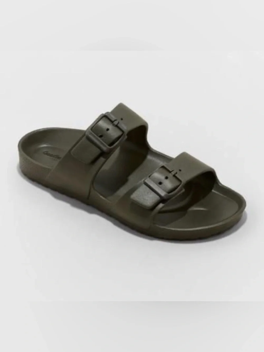 Men's Carson Two Band Sandals - Goodfellow & Co Olive Green Size 12 New with Tag